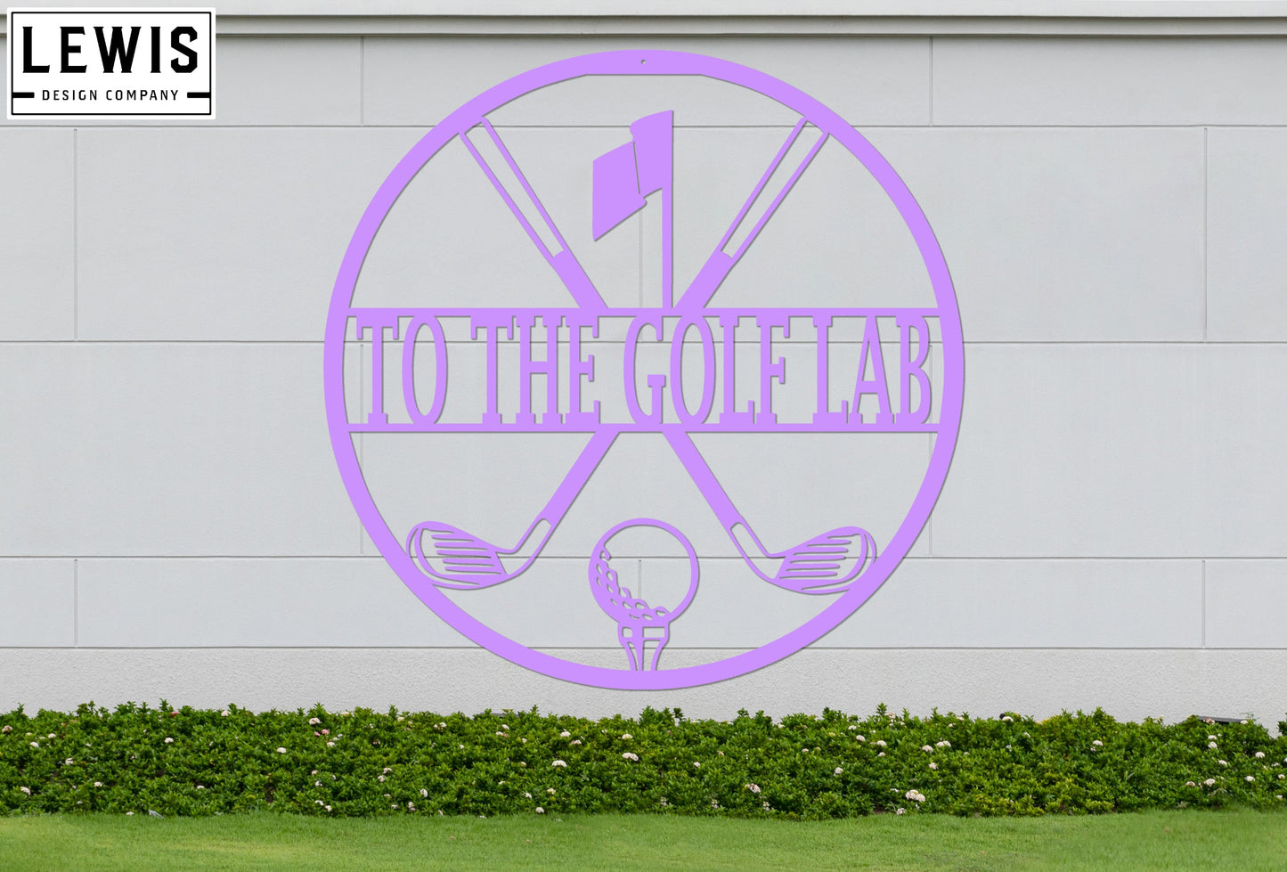 Personalized Golf Monogram Sign