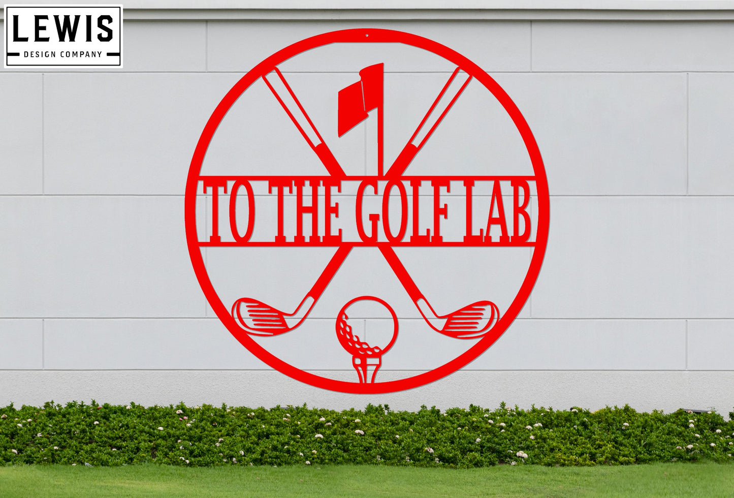 Personalized Golf Monogram Sign