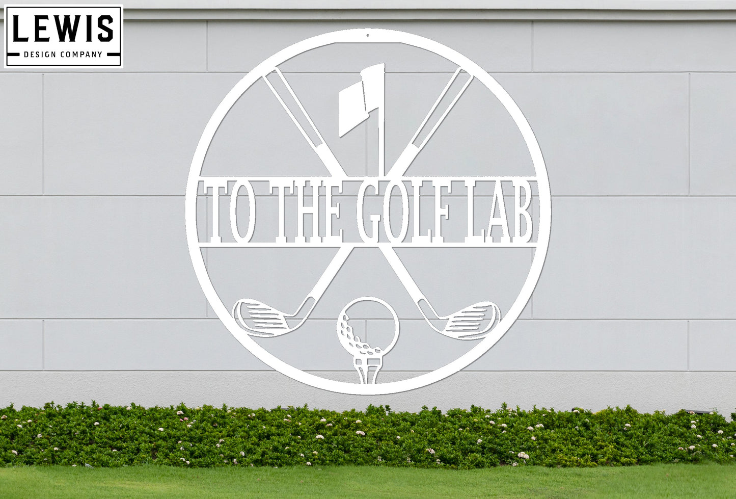 Personalized Golf Monogram Sign