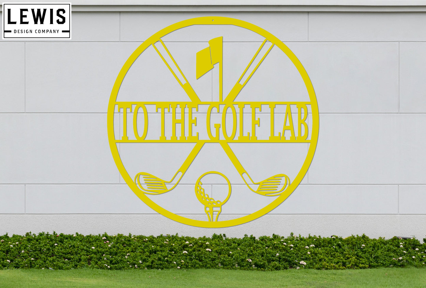 Personalized Golf Monogram Sign