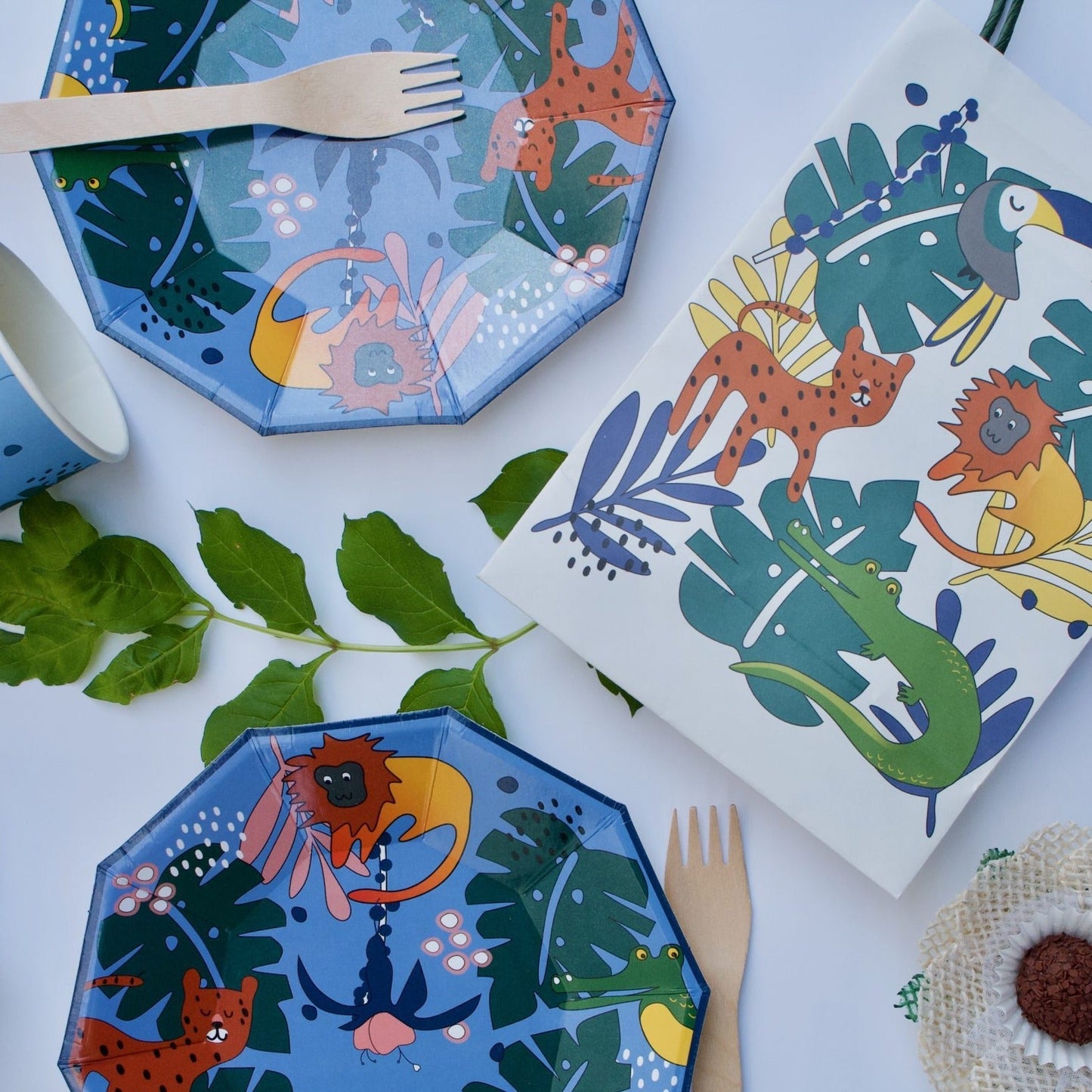 Tropical Animals Party Bags (Set of 8)