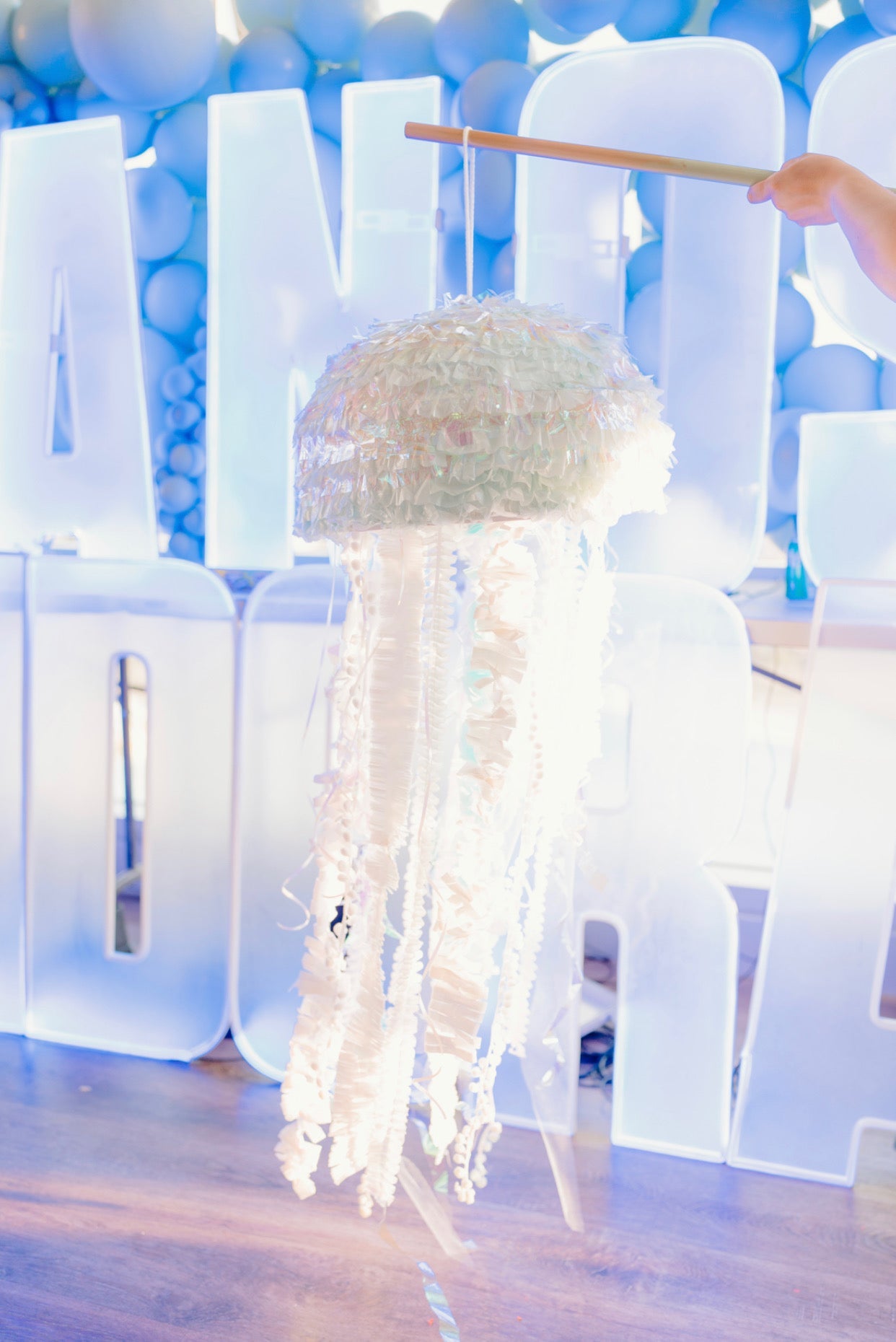 Ocean Adventure Jellyfish Piñata – Eco-Friendly, Custom Colors, Ideal for Sea-Themed Parties and Celebrations