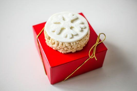 Snowflake Rice Crispie Treats