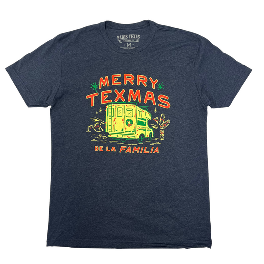 Merry Texmas de la Familia T-Shirt - Midnight Navy