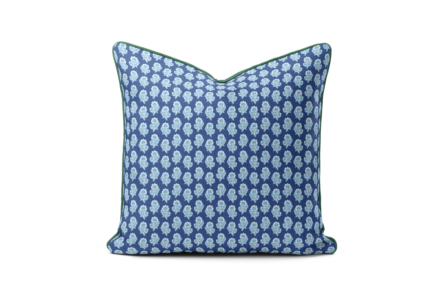 Maya Blue - Piped Pillow Square - New!