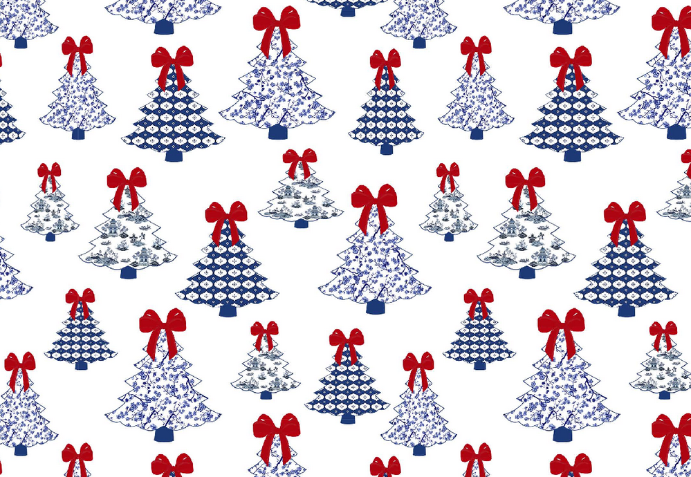 Christmas Tree with Red Bow