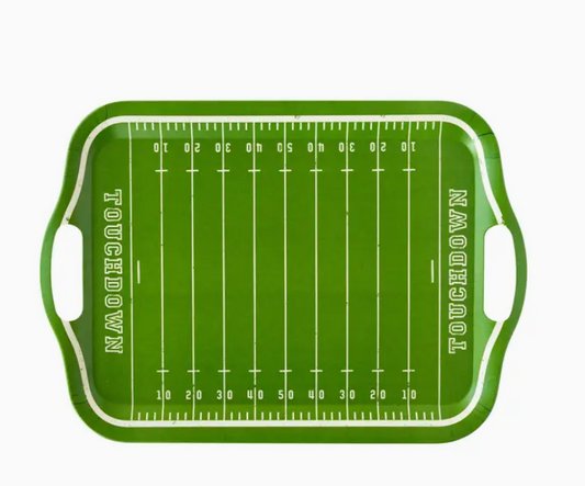 Football Field Bamboo Reusable Tray