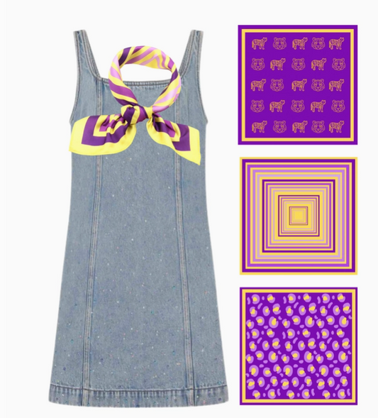 LSU Print Girls Bandana