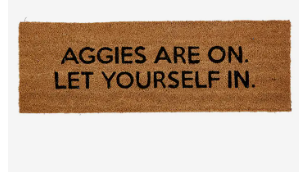 Door Mat - Aggies Are On