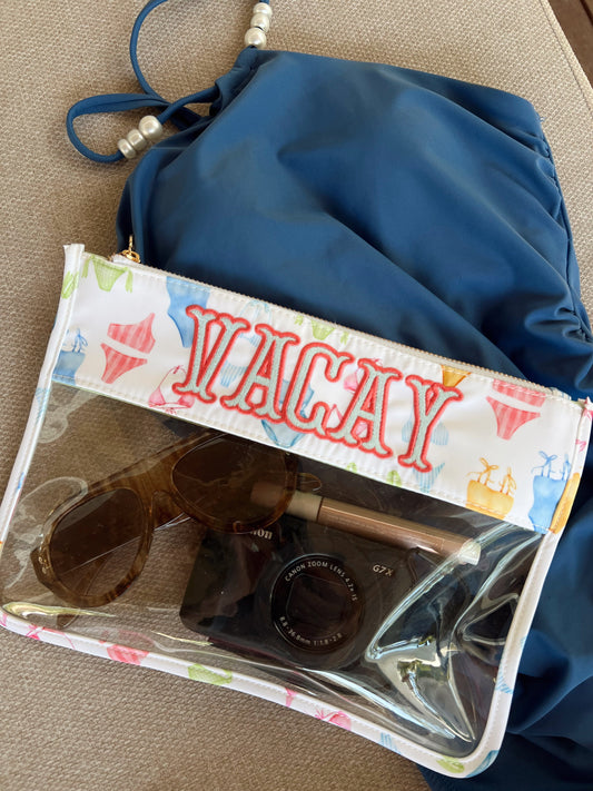 Vacay - Bikinis Clear Pouch