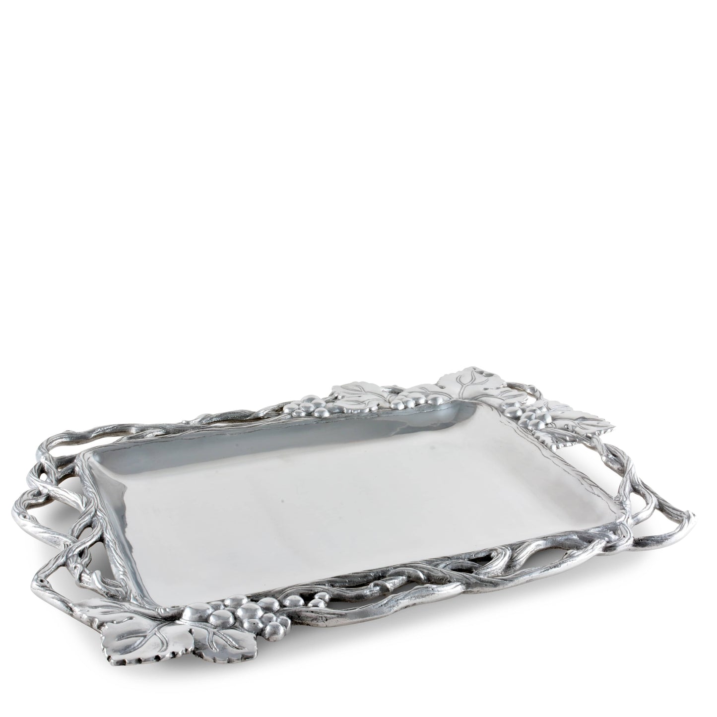Grape Open Vine Rectangle Tray