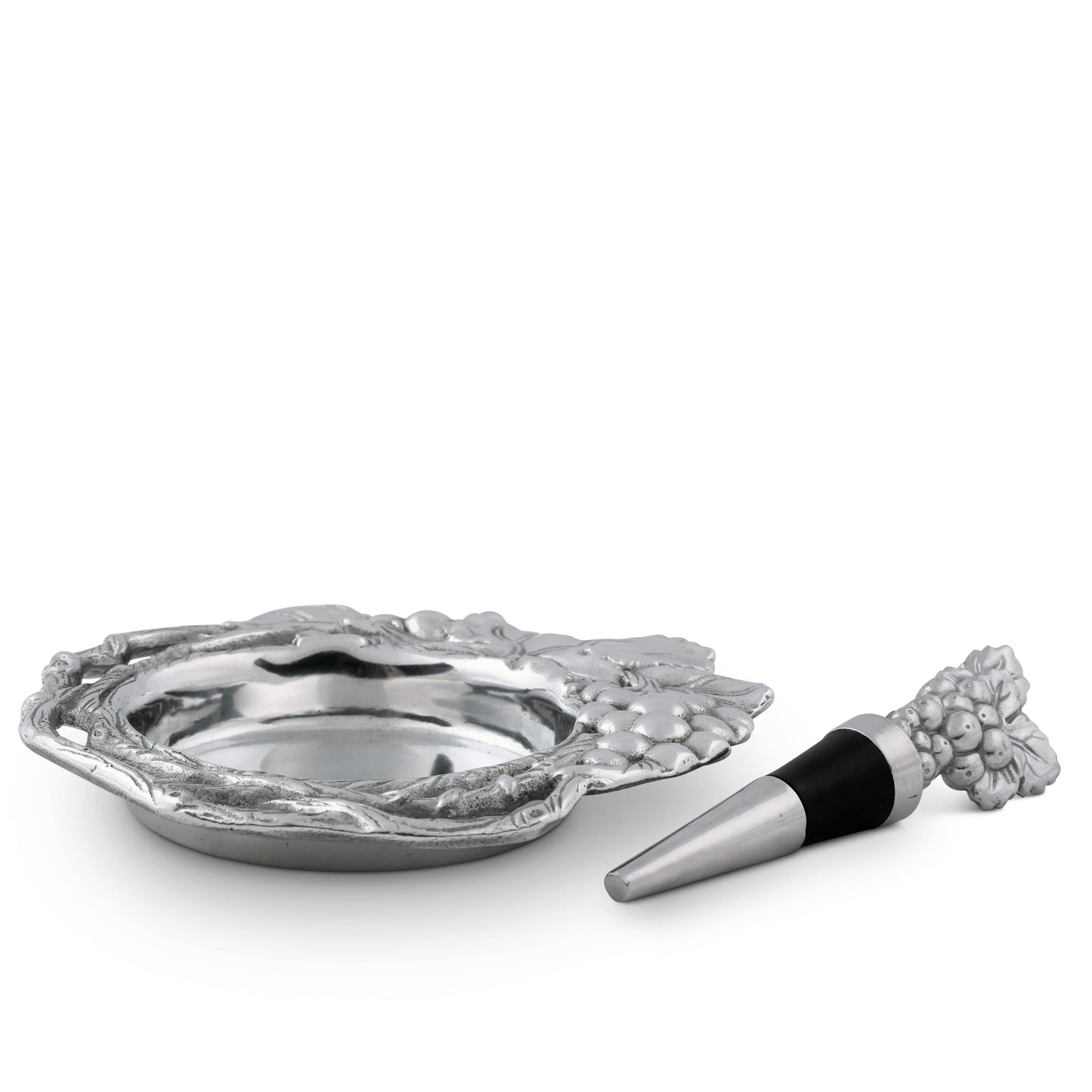Grape Wine Coaster and Stopper Set