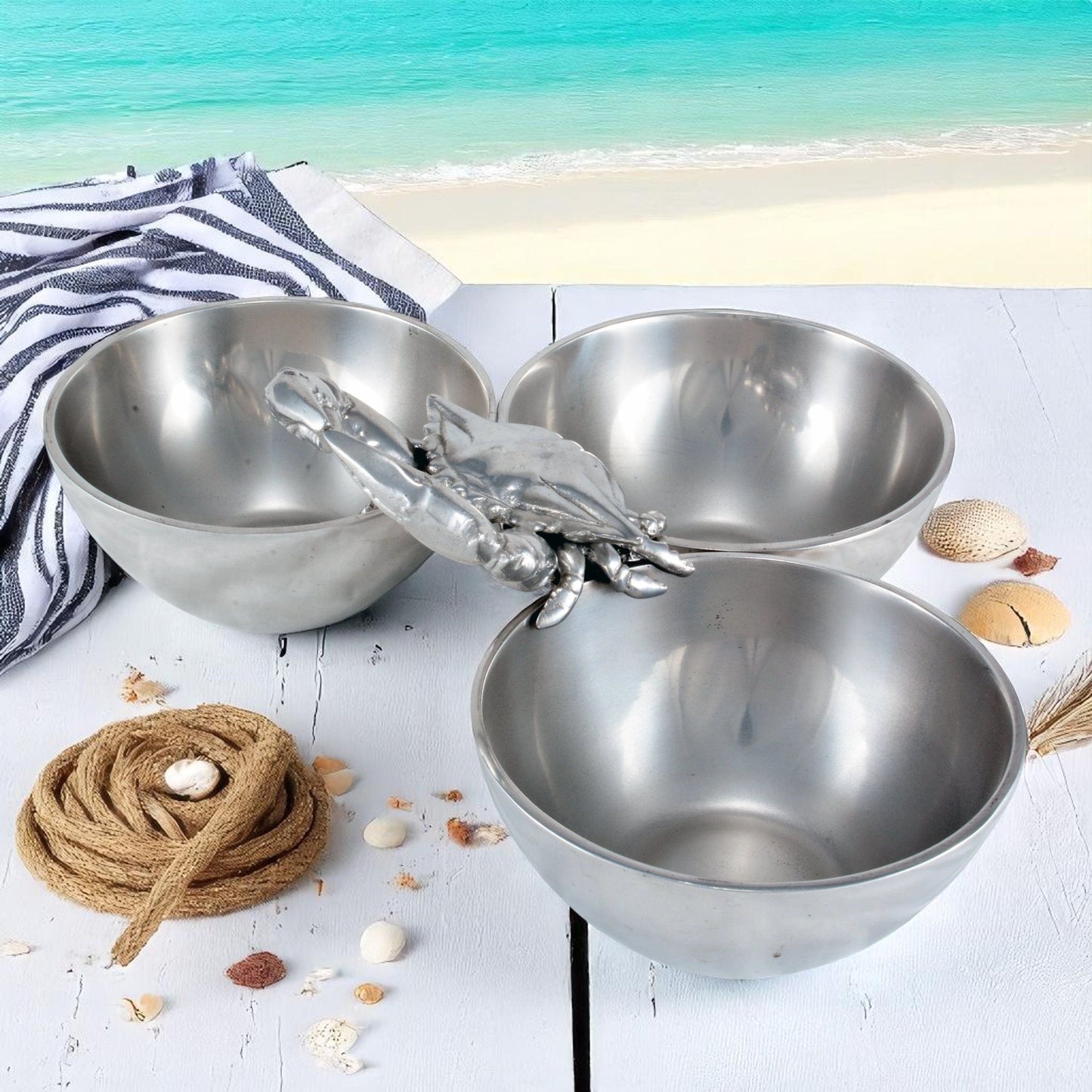 Crab 3-Bowl Bowl