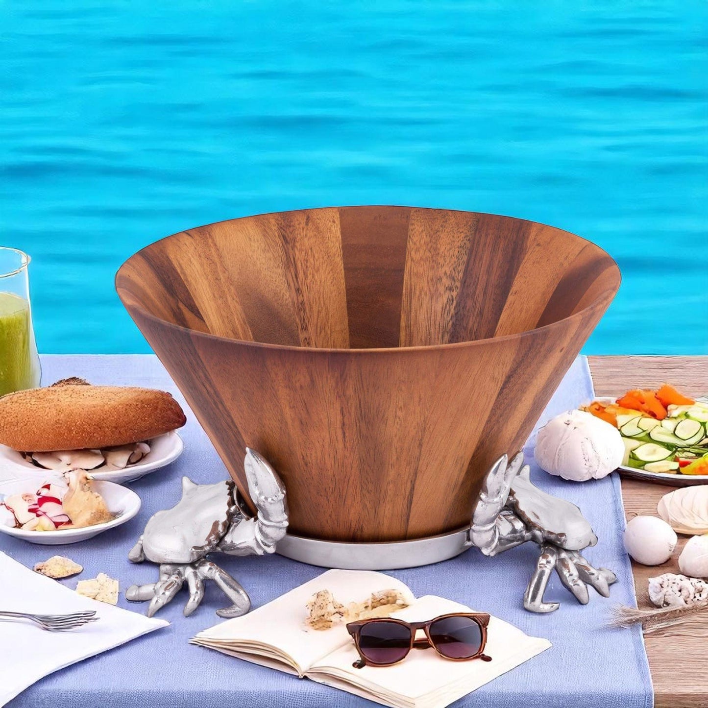 Crab Wood Tall Salad Bowl