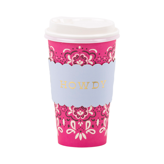 PLDSC11 - Cowgirl Pink Bandana To Go Cups