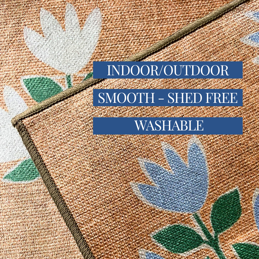 Bamboo Green Nu-Jute Rug - New & WASHABLE!