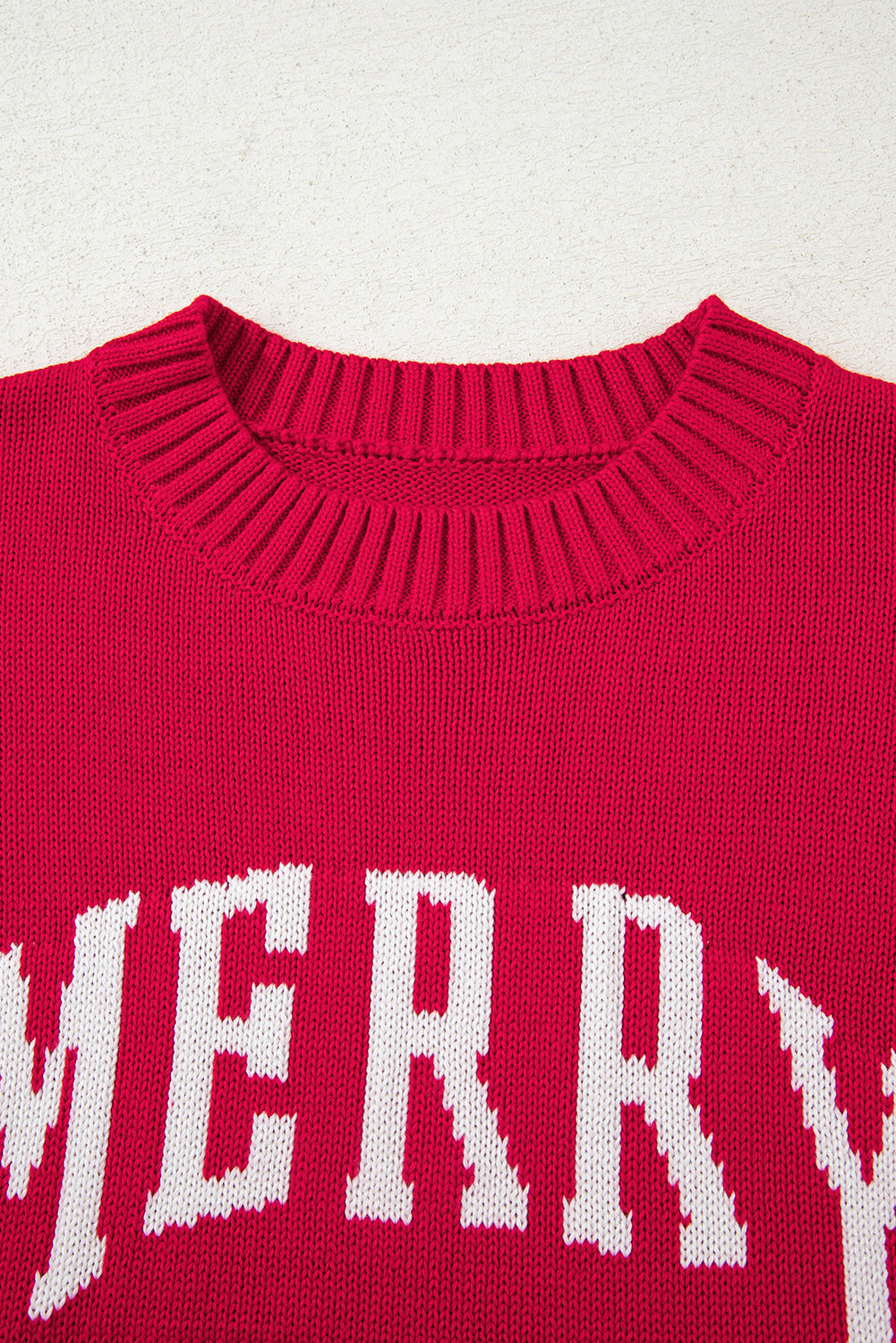 MERRY Christmas Drop Shoulder Baggy Sweater