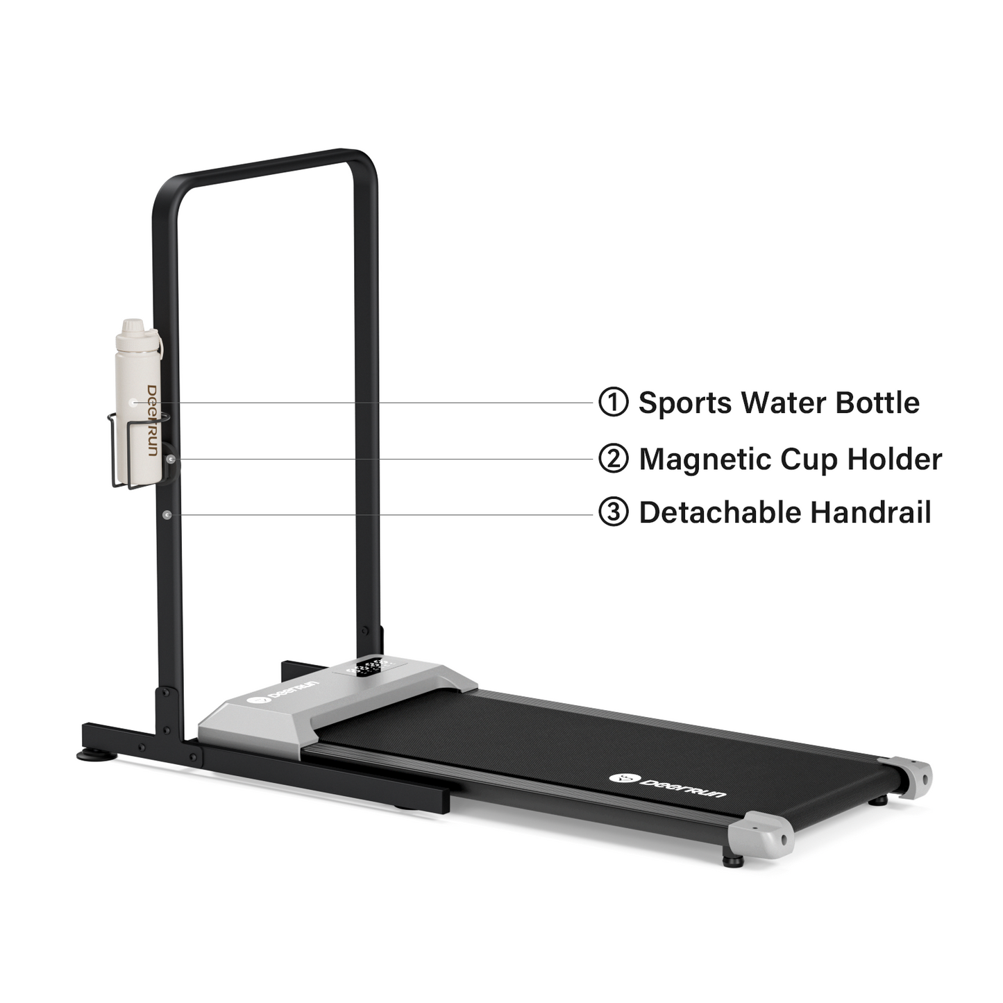 DeerRun Q1 Urban Mini Under-Desk Treadmill with Remote Control