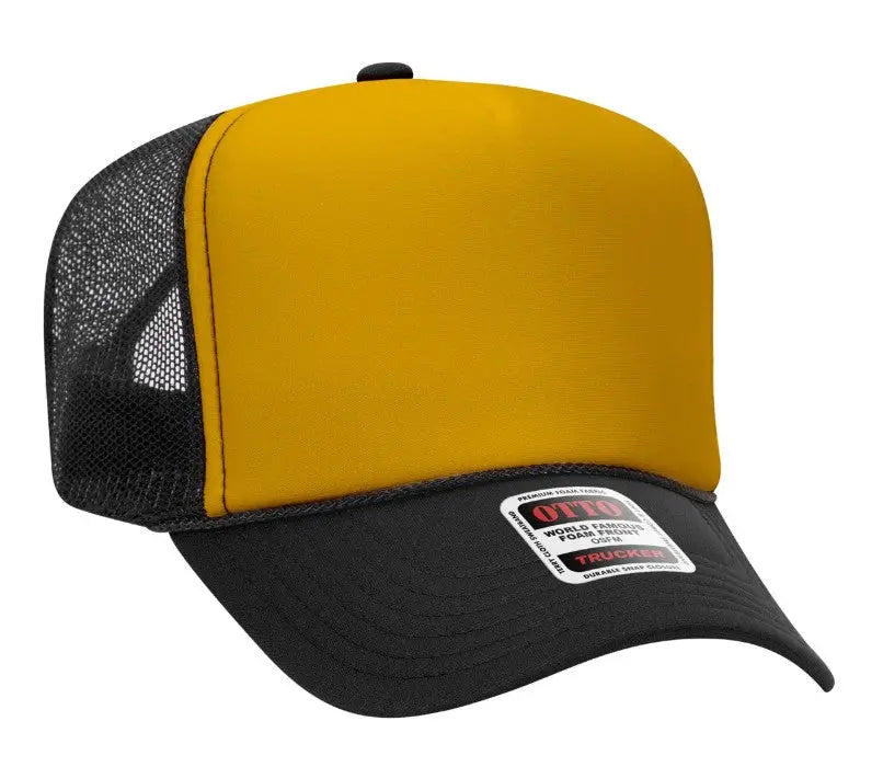 Hot Mess Neon Pink Design Adult Otto Foam Trucker Hat