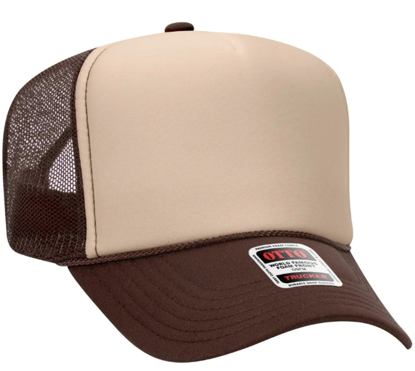 It's River Time Neon Pink Design Adult Otto Foam Trucker Hat