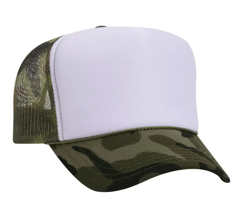 It's River Time Neon Pink Design Adult Otto Foam Trucker Hat