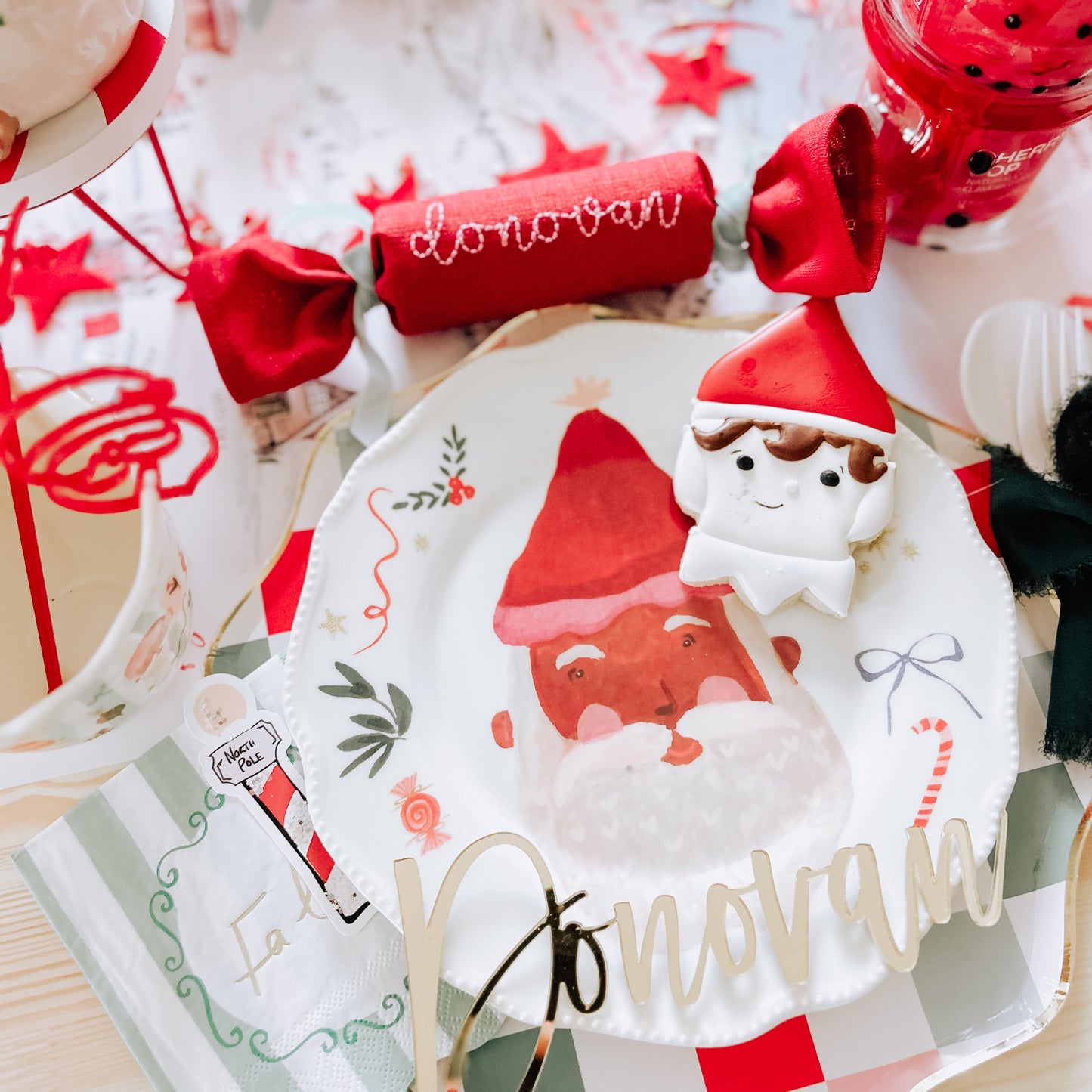 Custom Monogram - Reusable Christmas Cracker