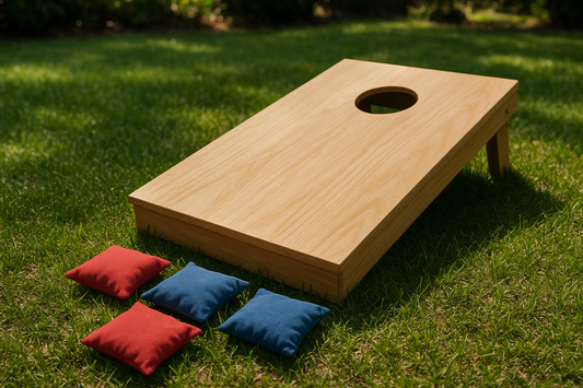 Cornhole Board on grass