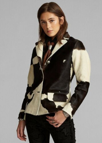 Cowhide Leather Blazer For Women