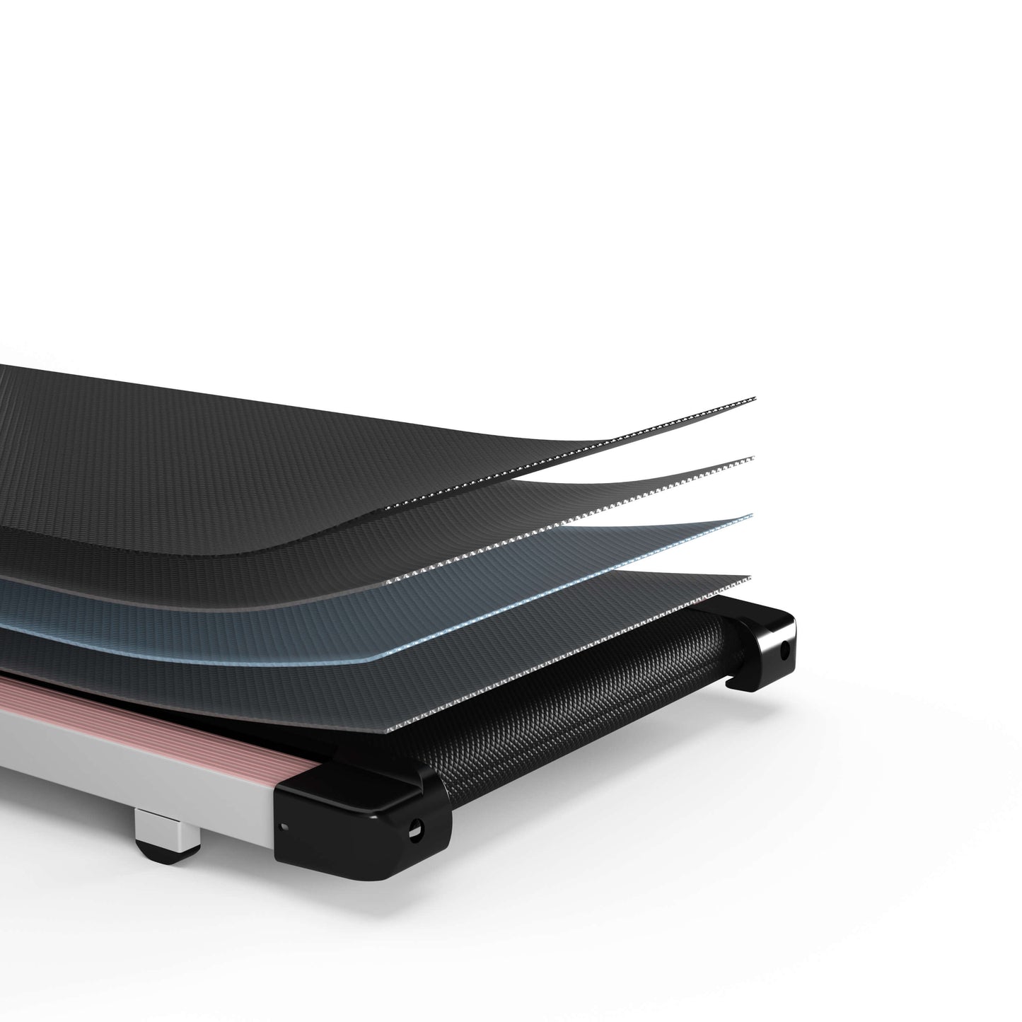 DeerRun A5 Pro Smart 2 in 1 Folding Treadmill Pink with Handrail, 300Lbs