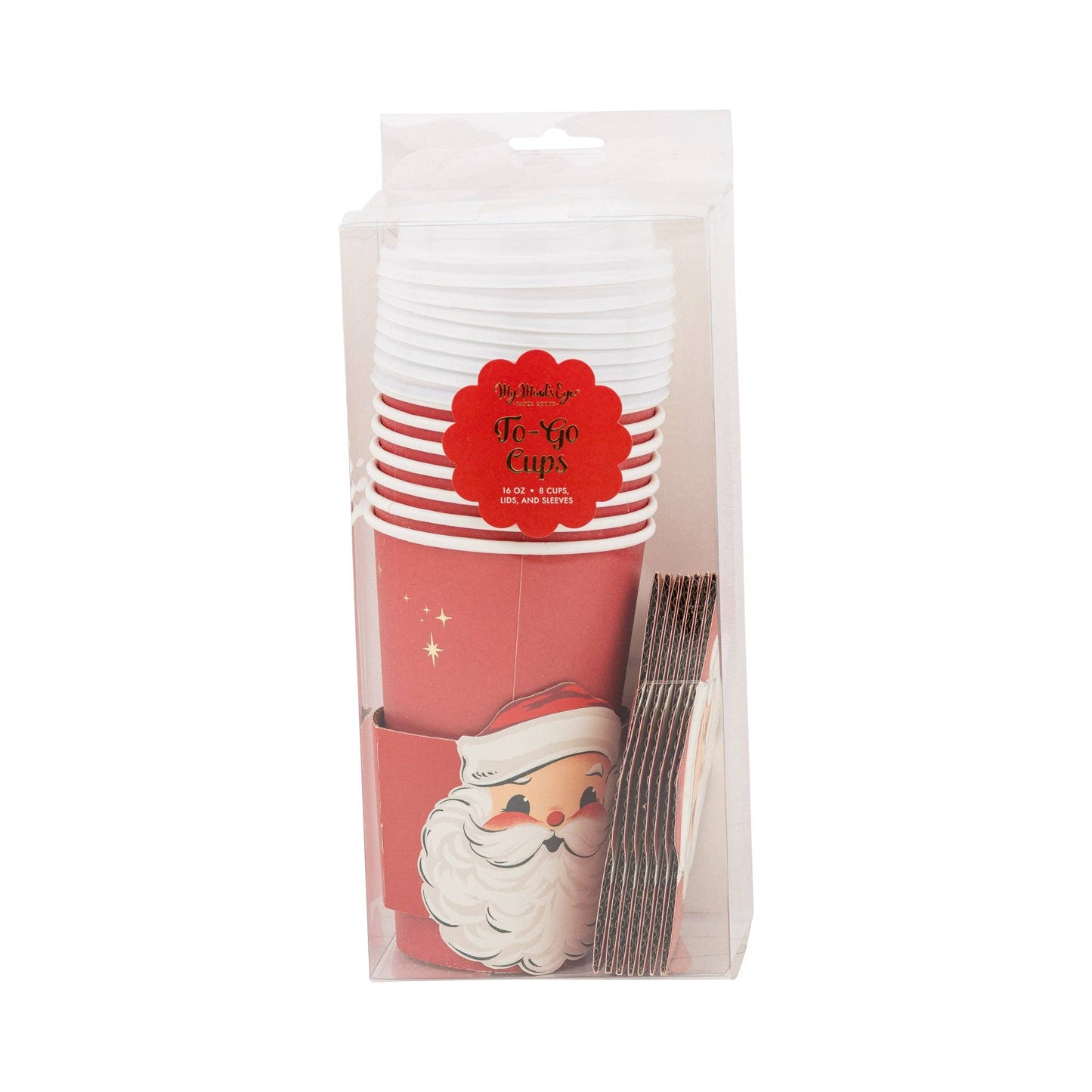 PLTG673X - Rosy Cheeks Santa To Go Cups