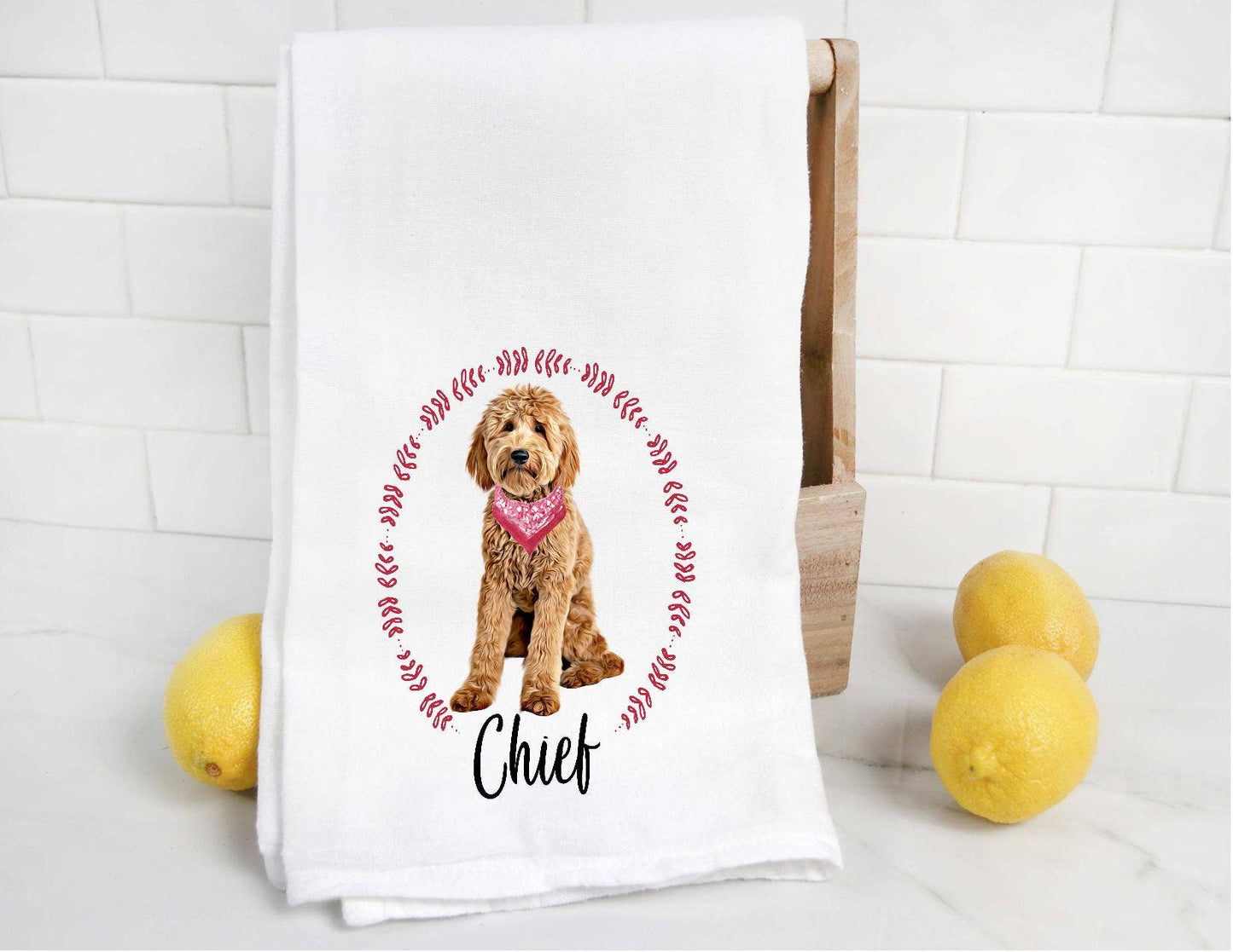 Custom Doodle 8 Tea Sack Towel