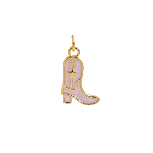 Pink Boot Charm ~ Deep South Originals