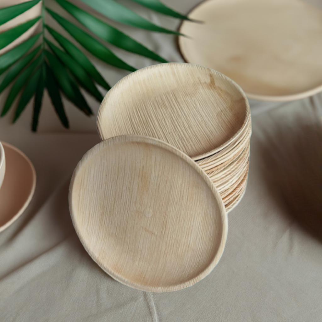 9 Inch Round Palm Leaf Plate (300 Pack)
