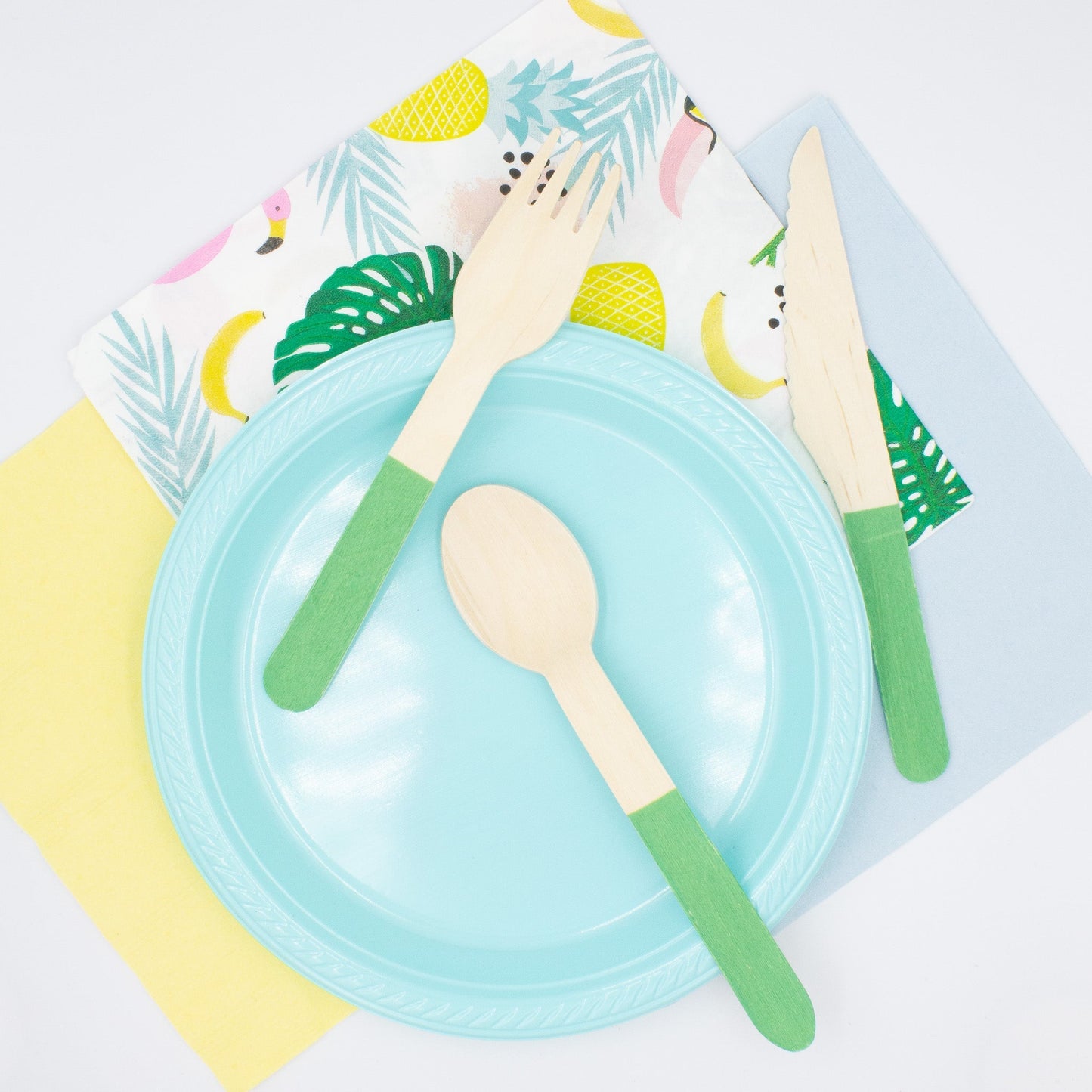 Green Wooden Utensil Set – 24ct | ON SALE!!