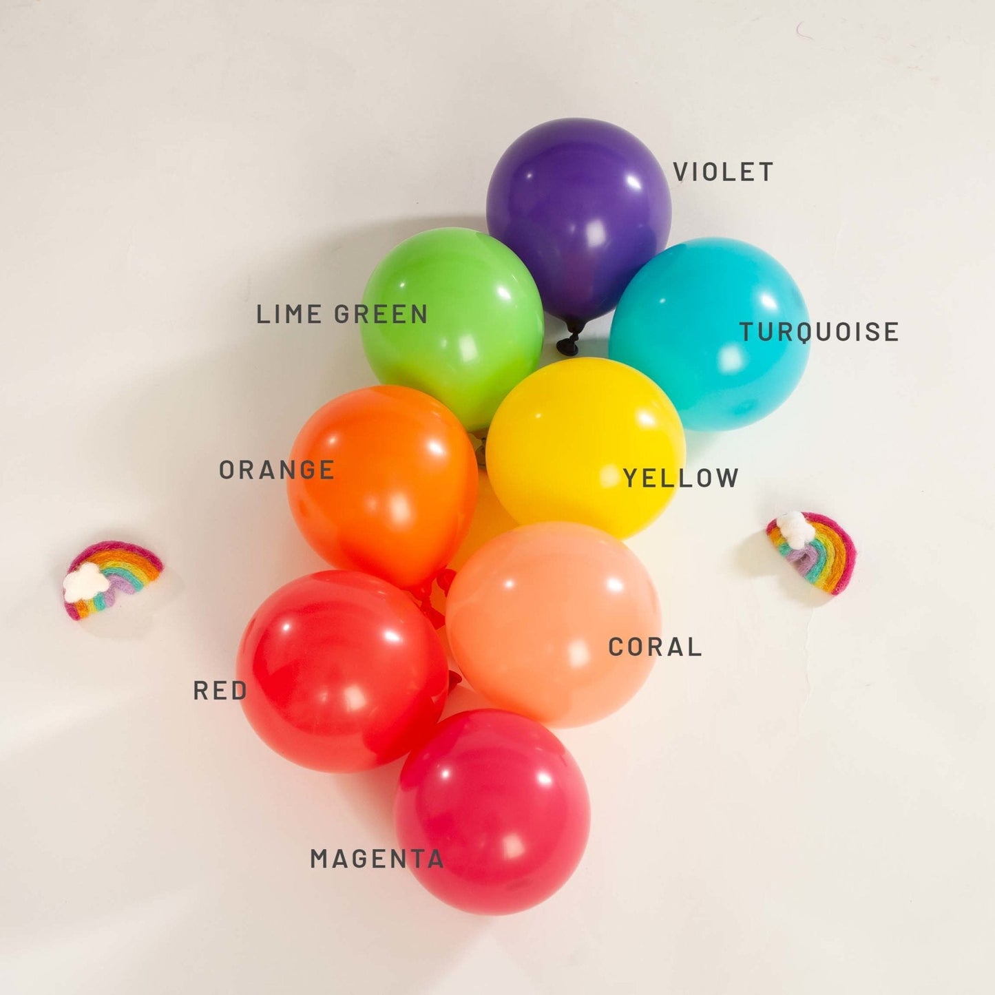 Premium Lime Green Latex Balloon Cluster (5", 11” and 17”)