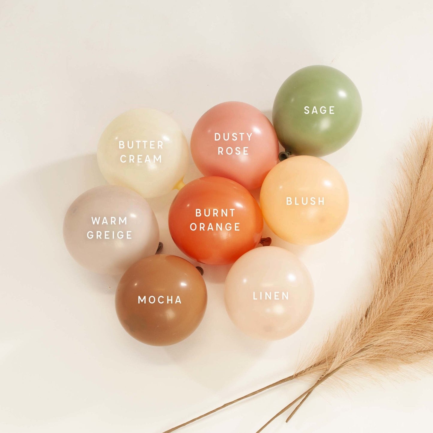 Premium Linen Latex Balloon Cluster (5", 11” and 17”)