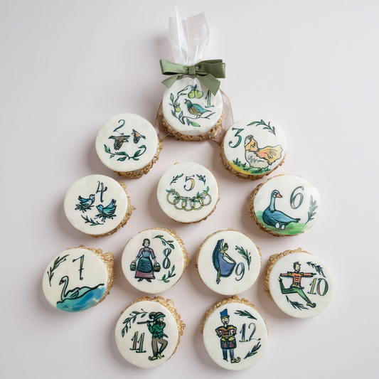 Christmas 12 Days of Christmas Message Rice Crispie Treats