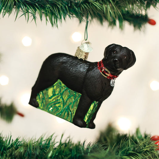 Standing Black Lab Ornament - themonogram manor 