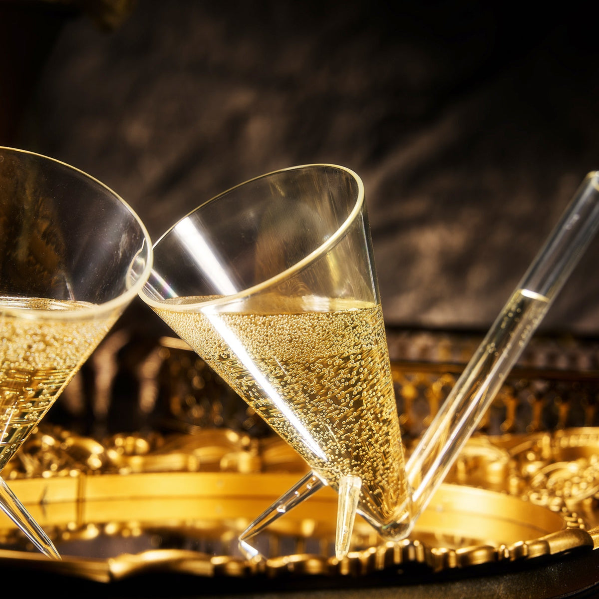 Festa Acrylic Champagne Shooter, Set of 2 - themonogram manor 
