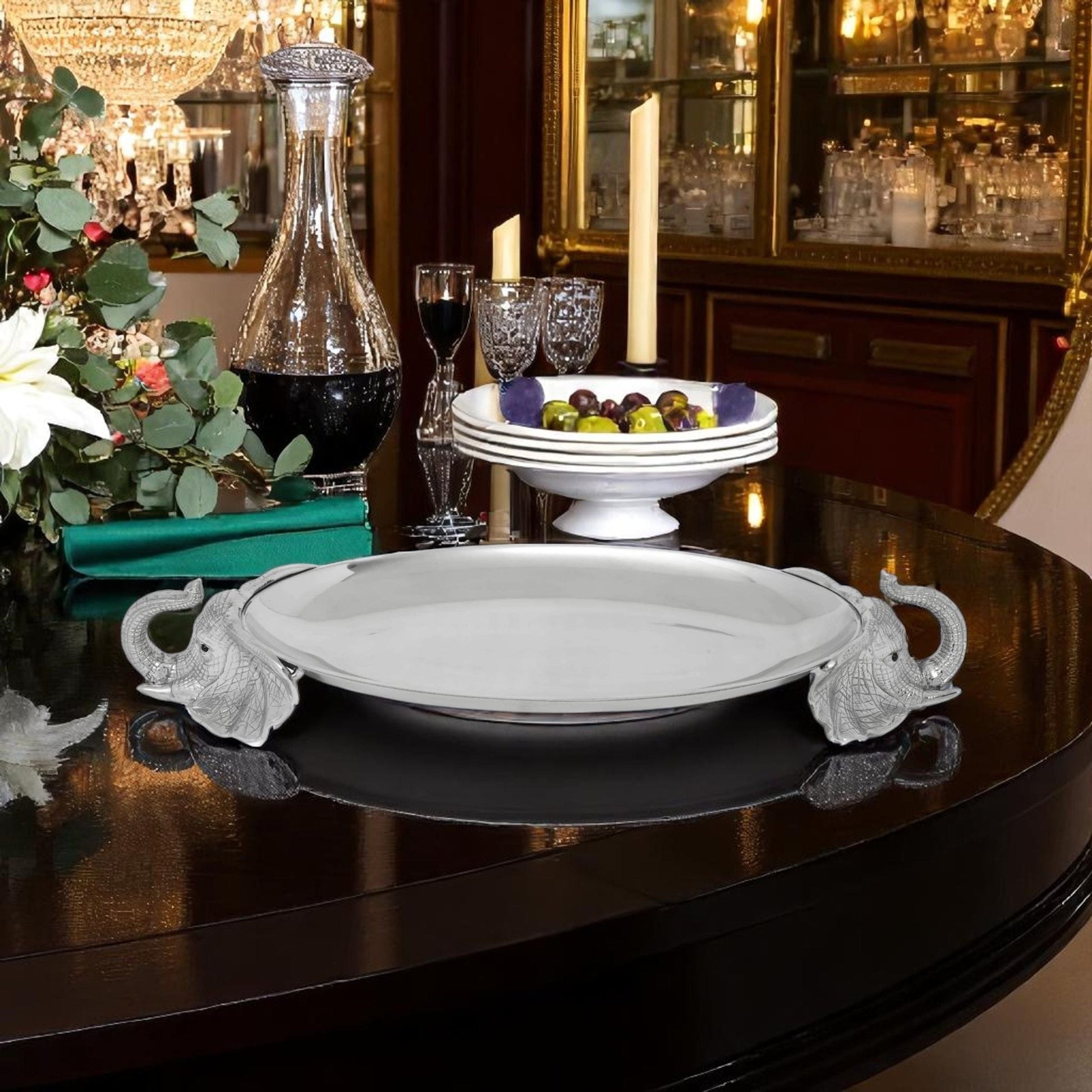 Elephant Centerpiece Tray - themonogram manor 