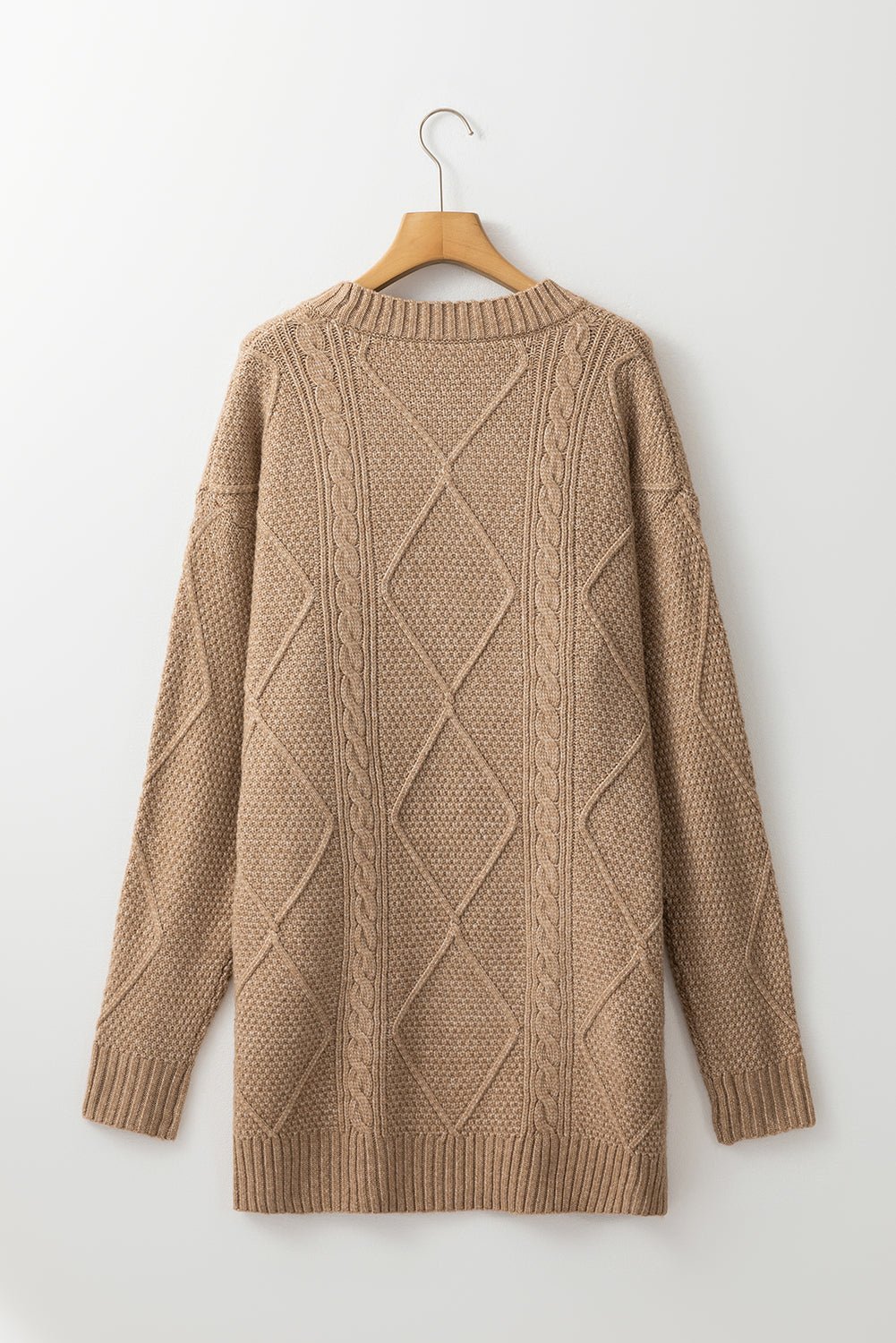 Cable Knit Sweater Dress - themonogram manor 