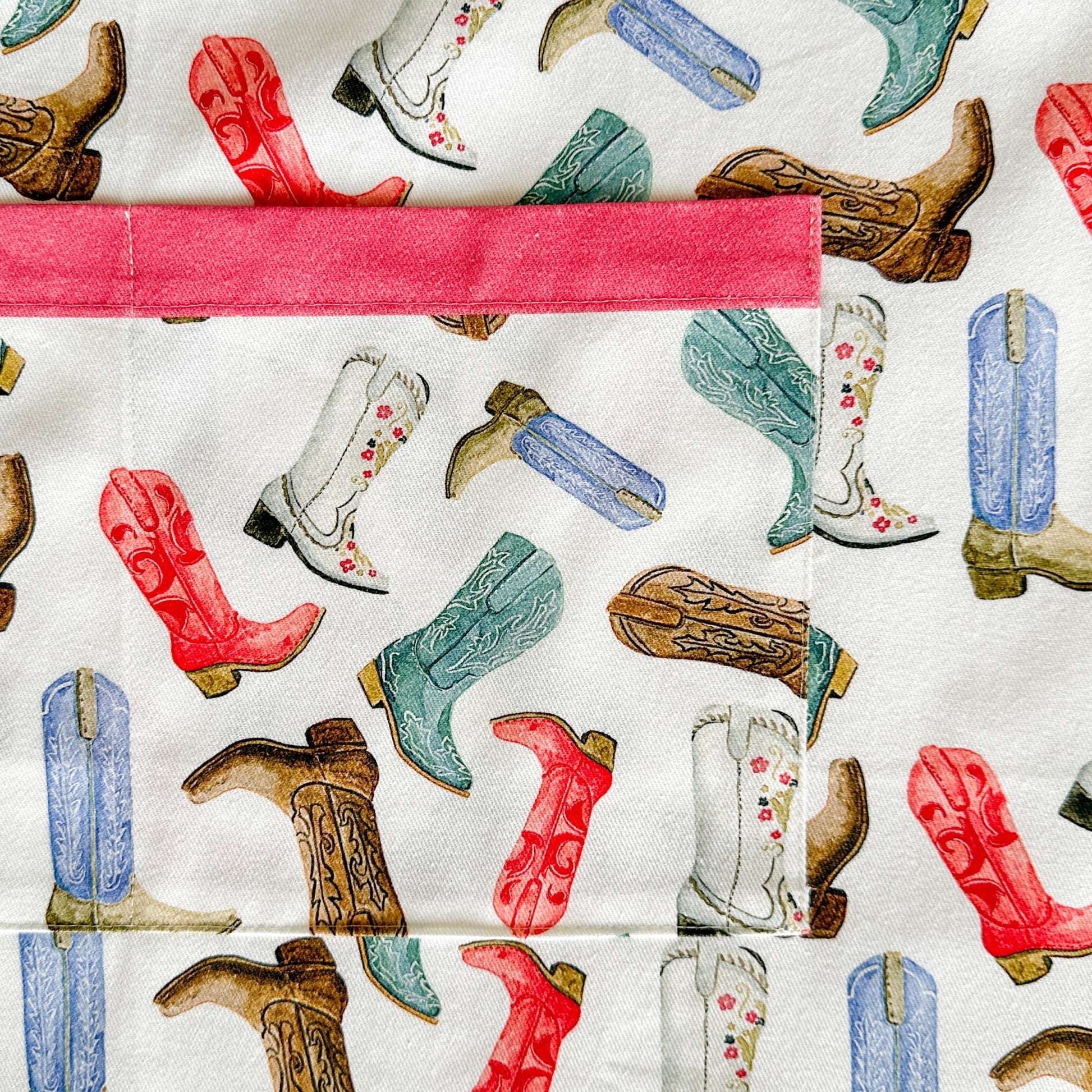 Colorful Cowboy Boots Apron - themonogram manor 