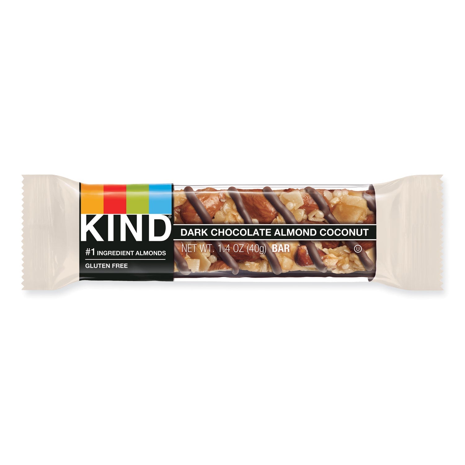 KIND Fruit and Nut Bars, Dark Chocolate Almond and Coconut, 1.4 oz Bar, 12/Box - themonogram manor 