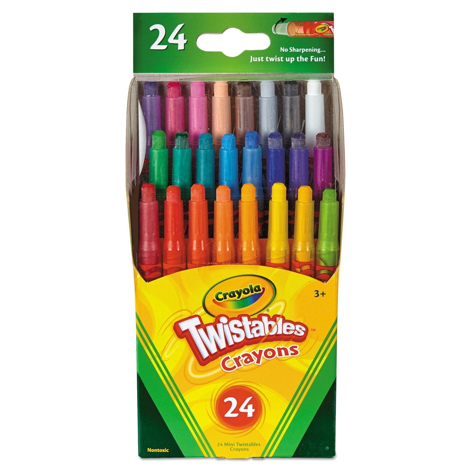 Crayola Twistables Mini Crayons, 24 Colors/Pack - themonogram manor 