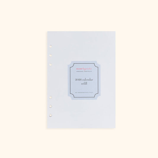 A5 Inserts for Weekly Planner Personal Portfolio 2026 - themonogram manor 