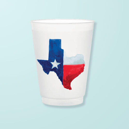 State of Texas Frosted Cups - themonogram manor 