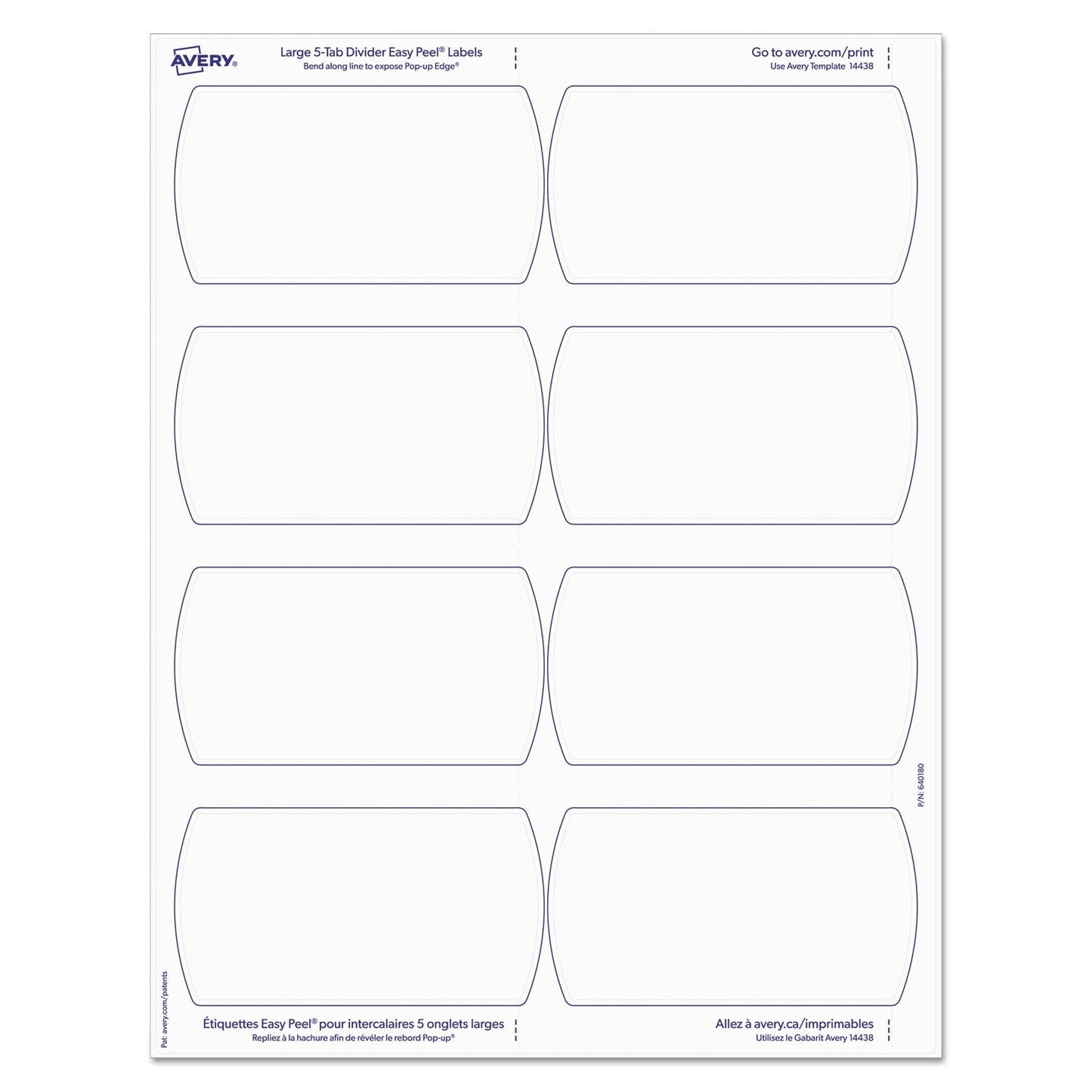 Avery Big Tab Printable Large White Label Tab Dividers, 5 - Tab, 11 x 8.5, White, 20 Sets - themonogram manor 