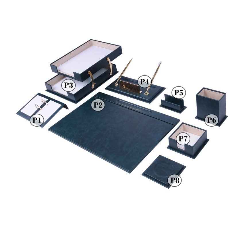 MOOG Desk Organizers And Accessories - Fully Customizable - 10 PCS - themonogram manor 