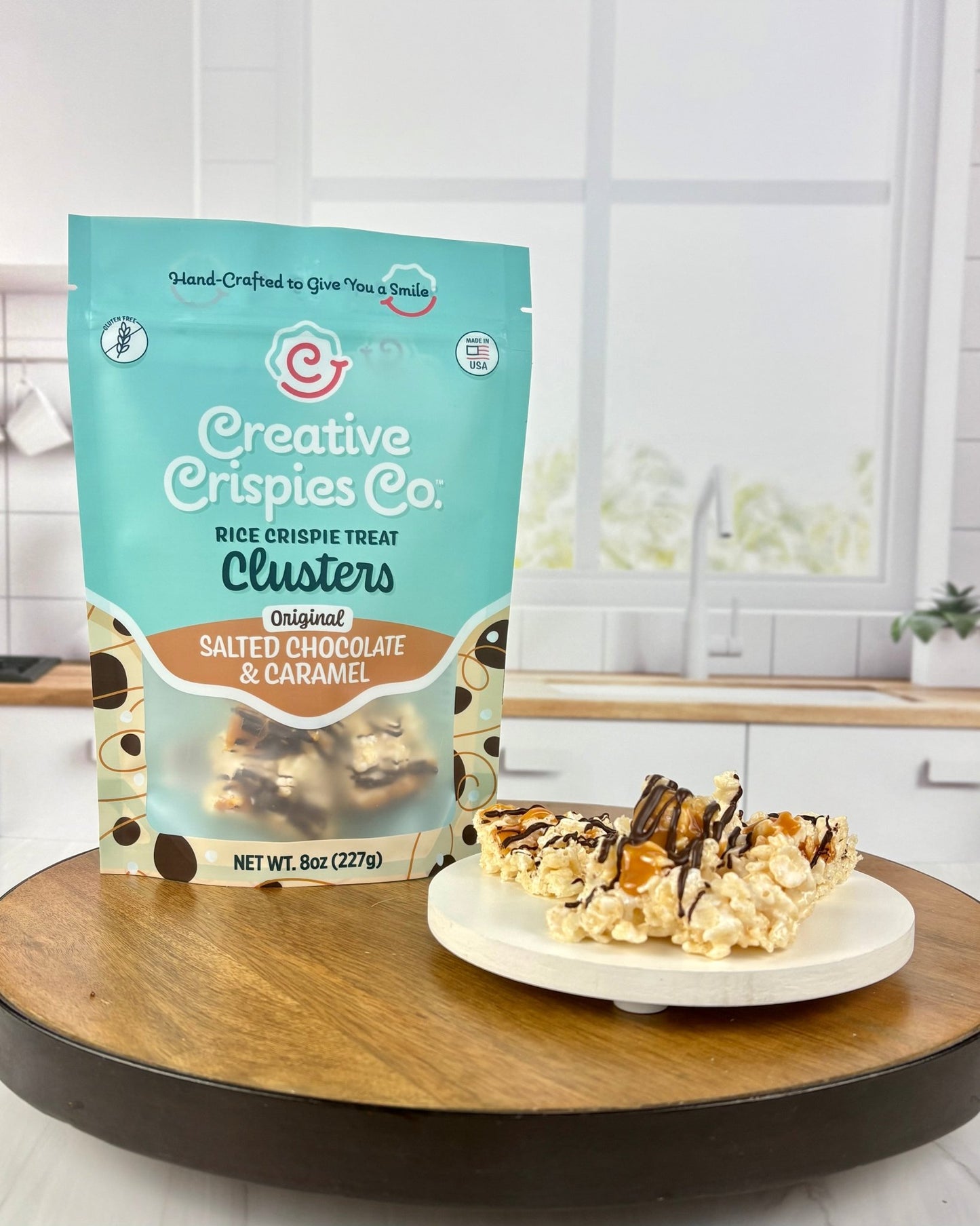 "Clusters" Original Dark Chocolate, Caramel & Sea Salt Crispie Mix Clusters - themonogram manor 
