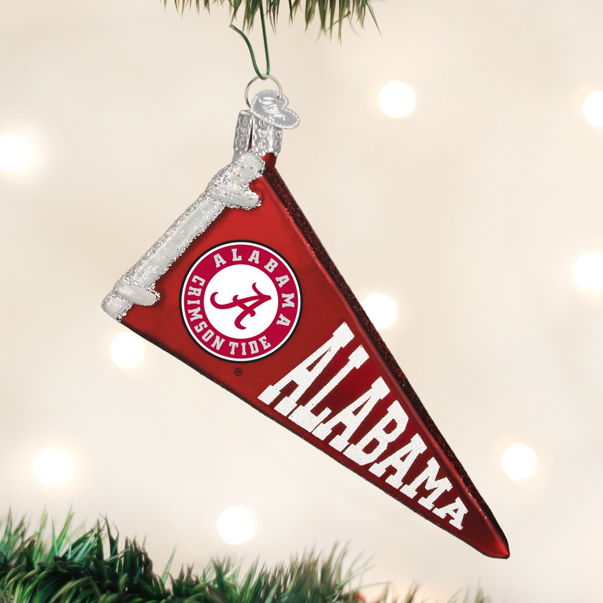 Alabama Pennant Ornament - themonogram manor 